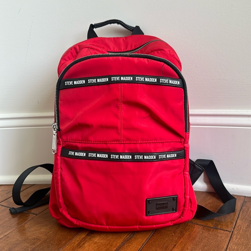 Steve Madden Small Red Backpack